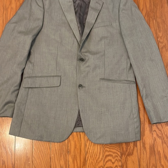 Perry Ellis Gray Men’s Slim Fit Blazer/ 44R - Picture 3 of 11